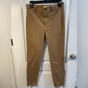 LOFT Twill Pants - Camel Color Size 4